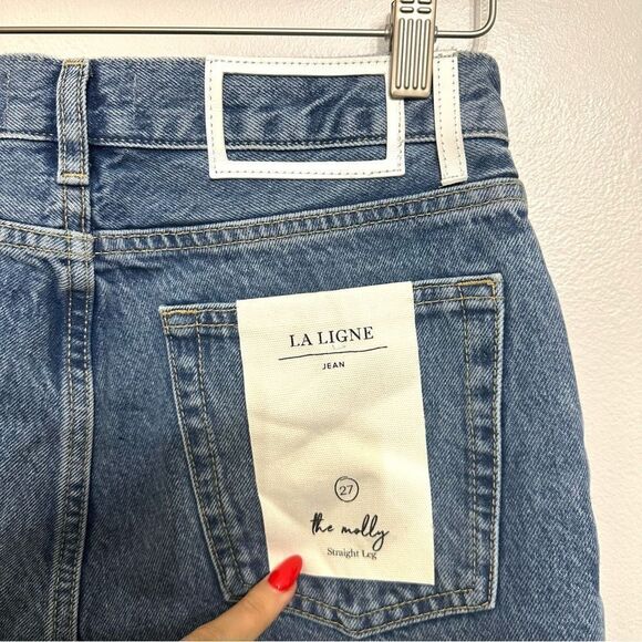 La Ligne Molly High-Rise Straight Jean - Picture 5 of 9